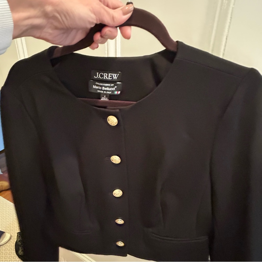 Jcrew cropped stretch blazer new without tags size 8